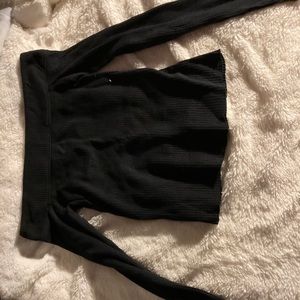 Off the shoulder long sleeve shirt